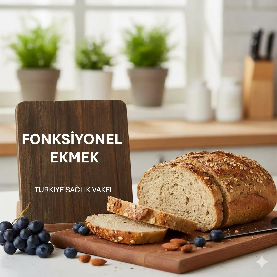 Fonksiyonel Ekmek Nedir? Sağlıklı Beslenmede Resveratrol, Vitamin D, Magnezyum Zengini Türkiye Sağlık Vakfı Ekmekleri