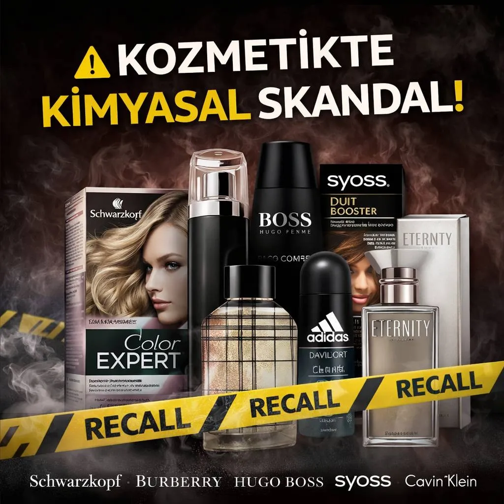 Kozmetikte Kimyasal Skandal! Schwarzkopf, Burberry, Hugo Boss, Syoss, Adidas, Davidoff, Calvin Klein