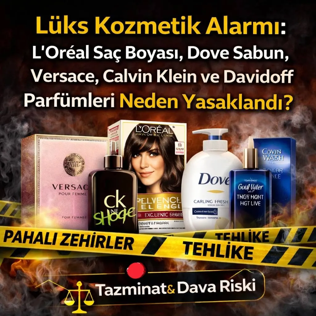 Lüks Kozmetik Alarmı: L’Oréal Saç Boyası, Dove Sabun, Versace, Calvin Klein ve Davidoff Parfümleri Neden Yasaklandı?