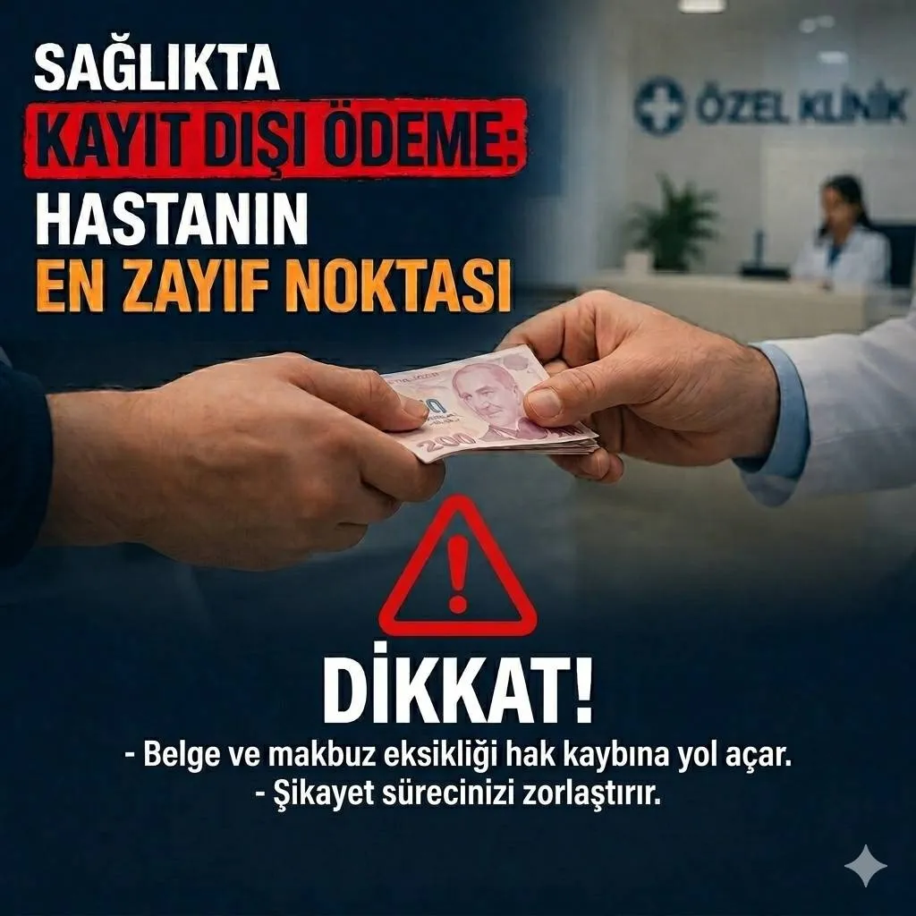 Sağlıkta Kayıt Dışı Ödeme: Hastanın En Zayıf Noktası