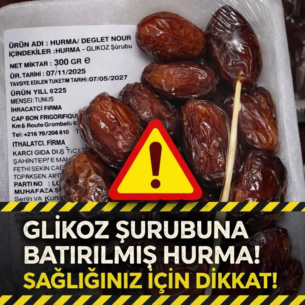 Doğal mı Sandınız? Glikoz Şurubuna Batırılmış Hurma Gerçeği