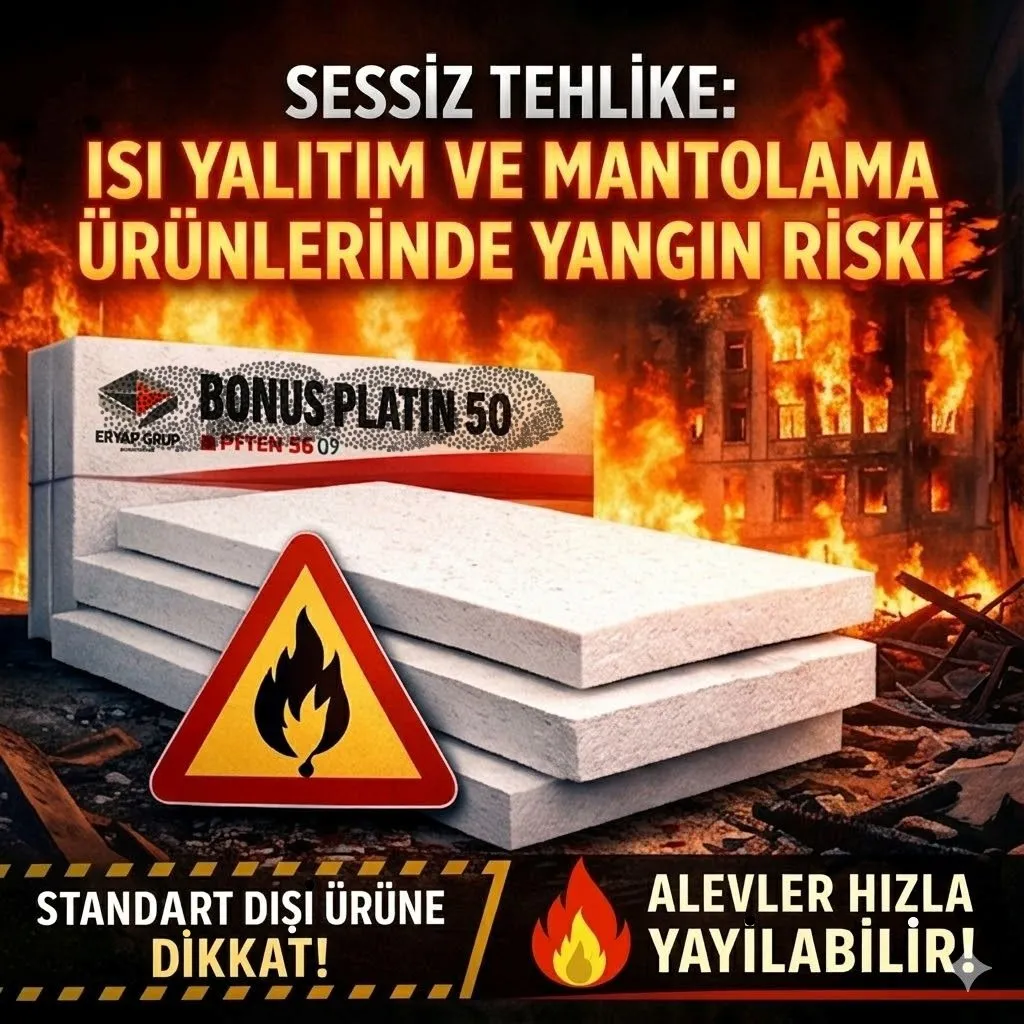 Sessiz Tehlike:  Isı Yalıtım ve Mantolama Ürünlerinde Yangın Riski