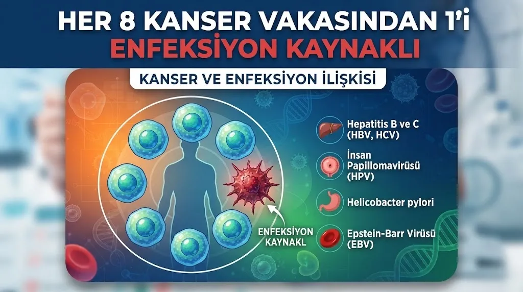 Her 8 Kanser Vakasından 1'i Enfeksiyon Kaynaklı