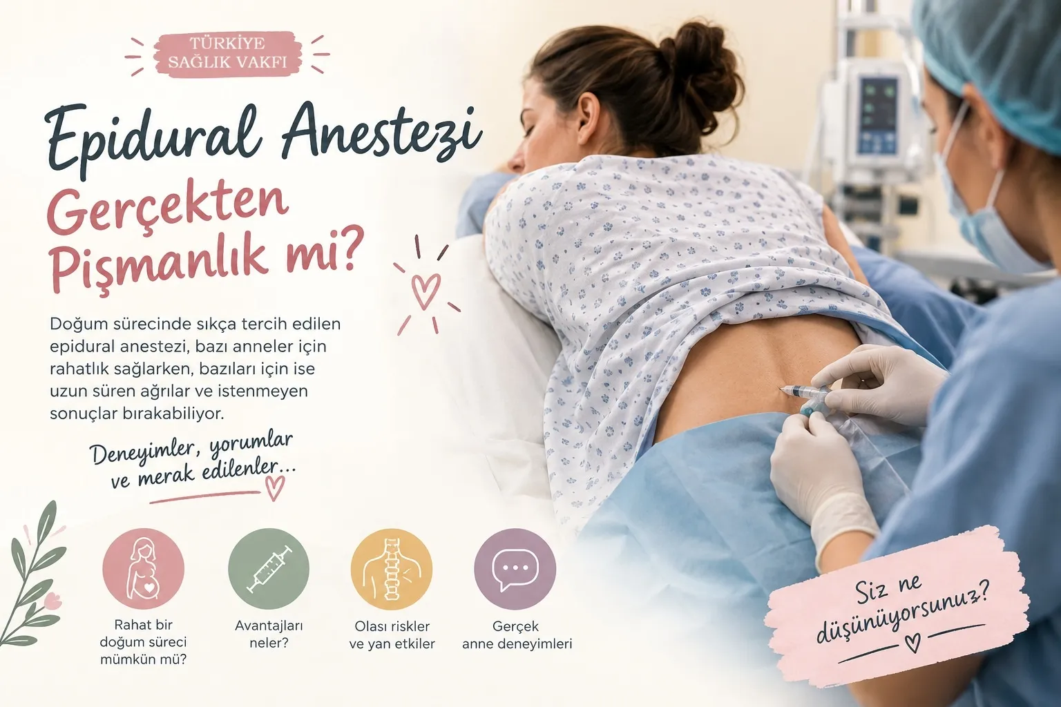 Epidural Doğum Sonrası Bel Ağrısı Yıllarca Sürer mi❓ Riskler ve Merak Edilenler